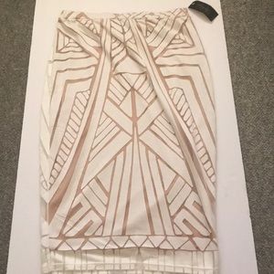 Thalia Sodi washed white skirt